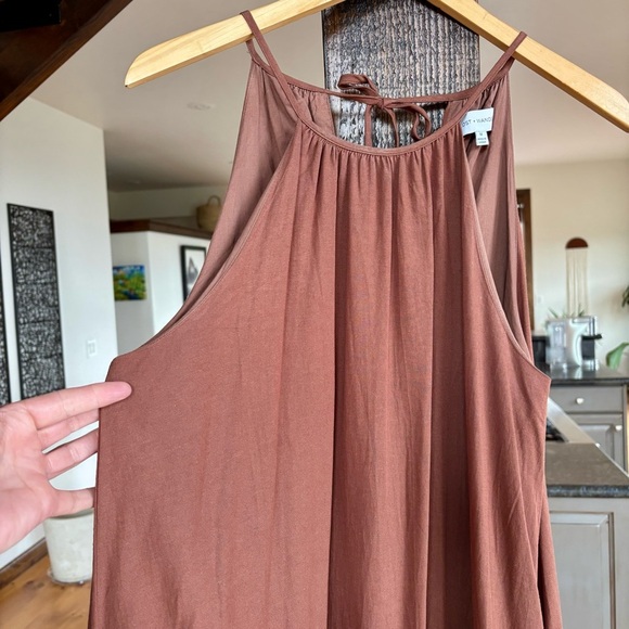Lost + Wander Brown Halter Maxi Dress - Picture 8 of 12